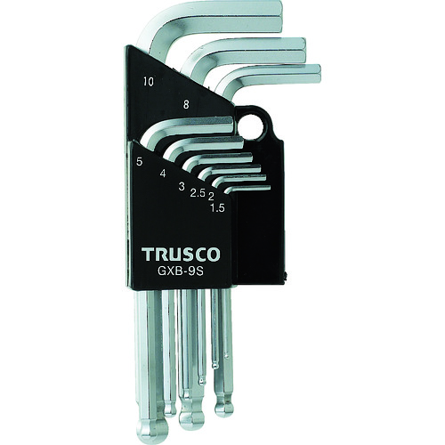 【TRUSCO】ＴＲＵＳＣＯ　ボールポイント六角棒レンチセット　９本組